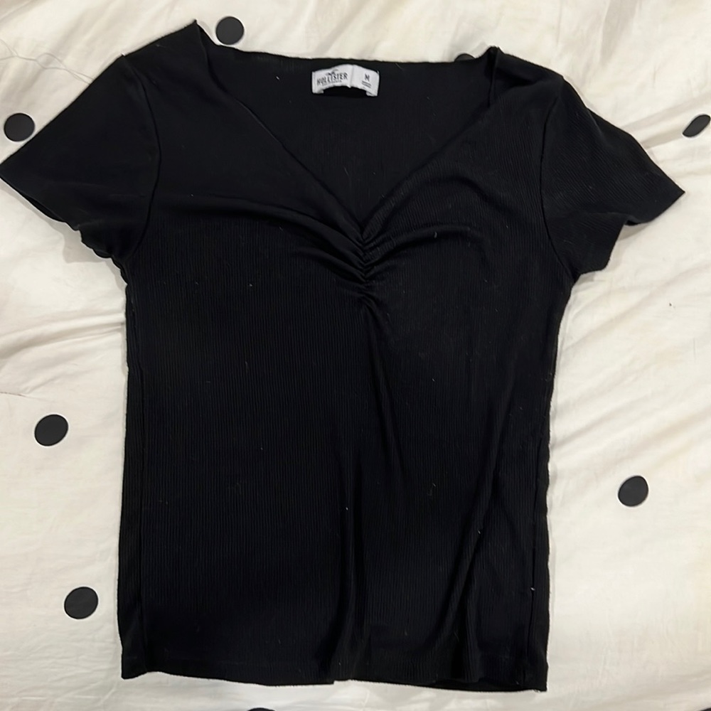 hollister black shirt women’s m